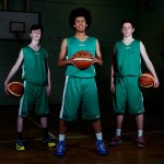 Irish U16 Basketball team members