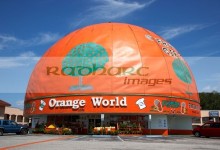 eli's orange world the worlds largest orange kissimmee florida usa
