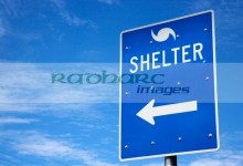 signs and directions for hurricane shelter florida keys usa