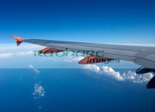 easyjet plane flying in blue sky