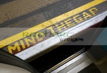 mind the gap between platform and train at london underground station england united kingdom uk